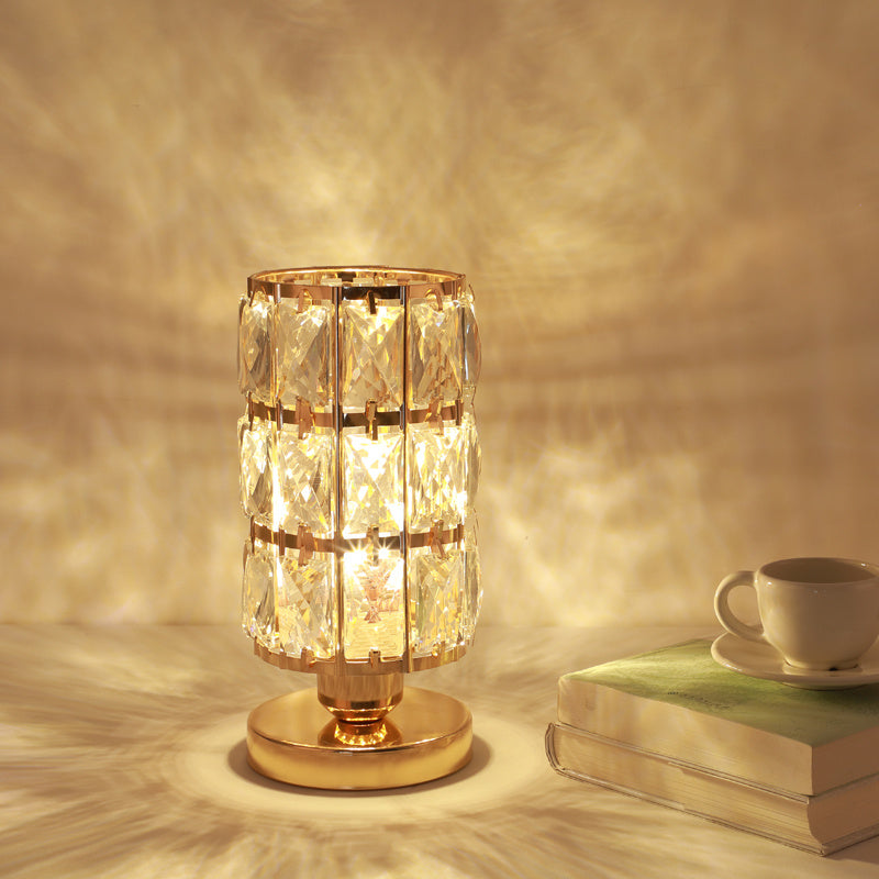 Wedding Table Lamp – Gold Bedside & Bedroom Lamp | Crystal Decor