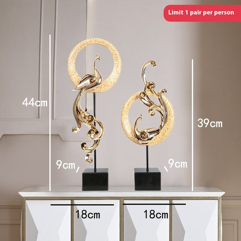 Creative Light Luxury Phoenix Ornament Crafts