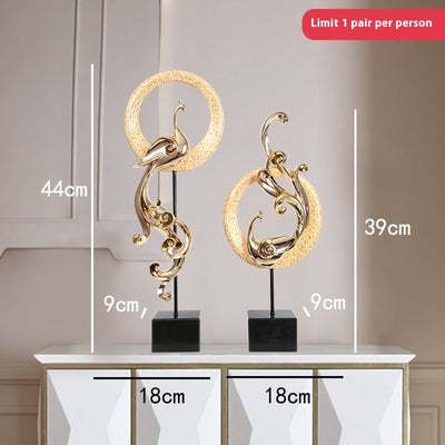 Creative Light Luxury Phoenix Ornament Crafts