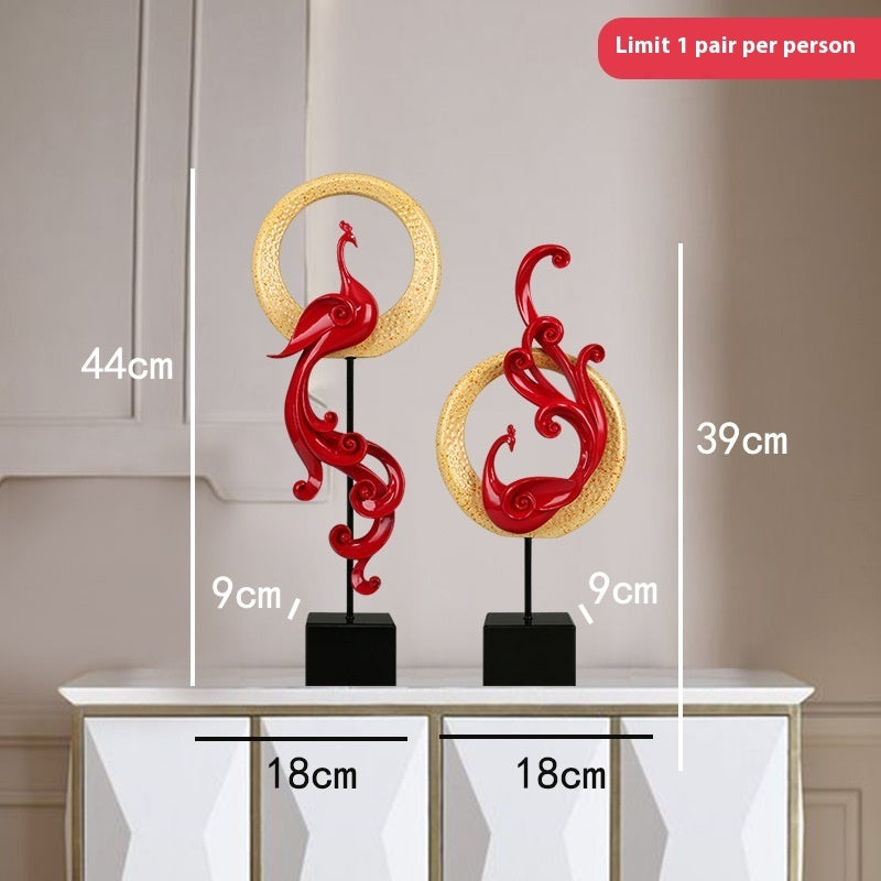 Creative Light Luxury Phoenix Ornament Crafts