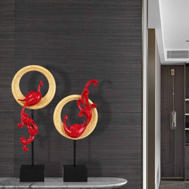 Creative Light Luxury Phoenix Ornament Crafts